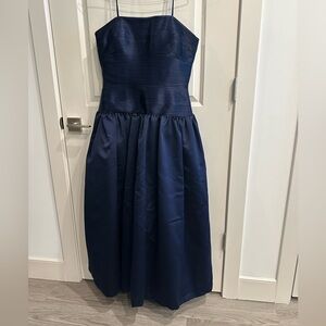 LA BOTTEGA gorgeous MAX dress Satin Navy Blue size L
